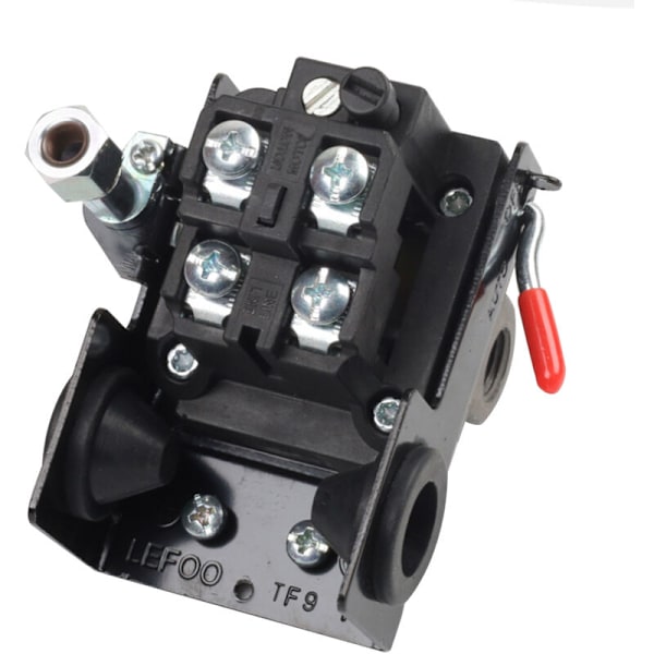 Lefoo Luftkvalitetskompressor Trykkontrolkontakt 95-125 Psi 4 Port