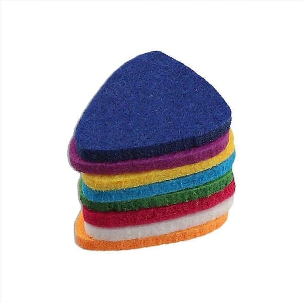 Ukulele Picks Filtplektrum för Ukulele och Gitarr, 8 stycken Gitarrplektrum, Flerfärgad