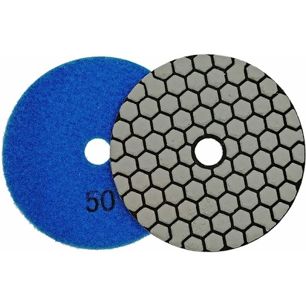 7 stk. Diamantpoleringsskive 4\"/100 mm Tør Diamantpoleringspuder til Marmor, Granit, Sten, Beton (#50)