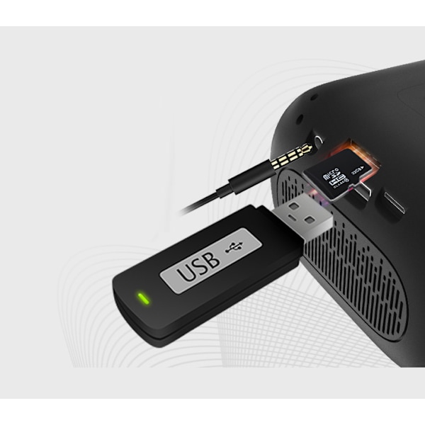 Trådlös Bluetooth-högtalare, Mini-högtalare, Subwoofer Bluetooth-högtalare (Svart)