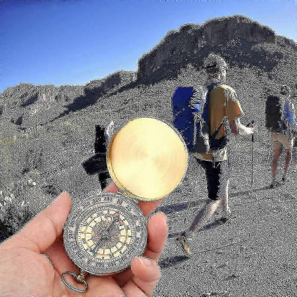 Bärbar kompass för utomhusaktiviteter Vandring Camping Överlevnad