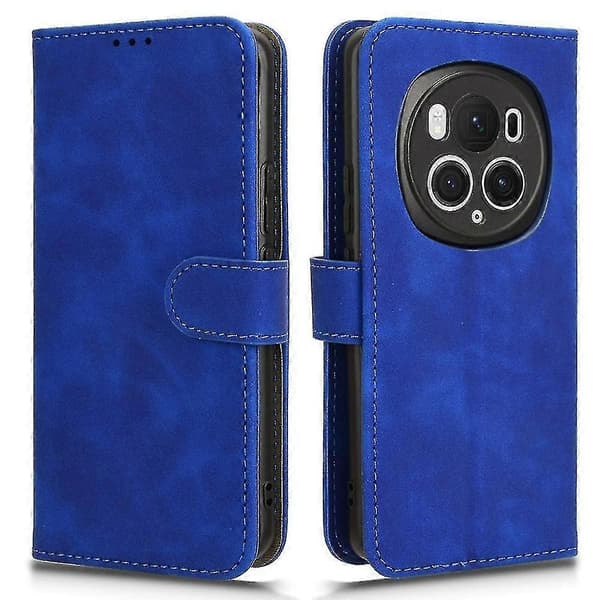 För Honor Magic6 Pro 5G Skin-touch Läderfodral Plånboksfodral Flip Telefonfodral - Ros Stil B Honor Magic6 Pro 5G Blue Style B Honor Magic6 Pro 5G