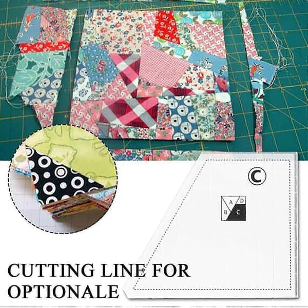 Crazier Eights Quilting Skabelonsæt 5 stk. med 8 tommer gitterlineal