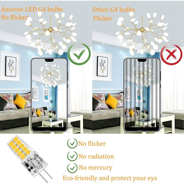 AC og DC flash universal g4 lampe perle patch 20 krystal lampe perler silikone led lampe