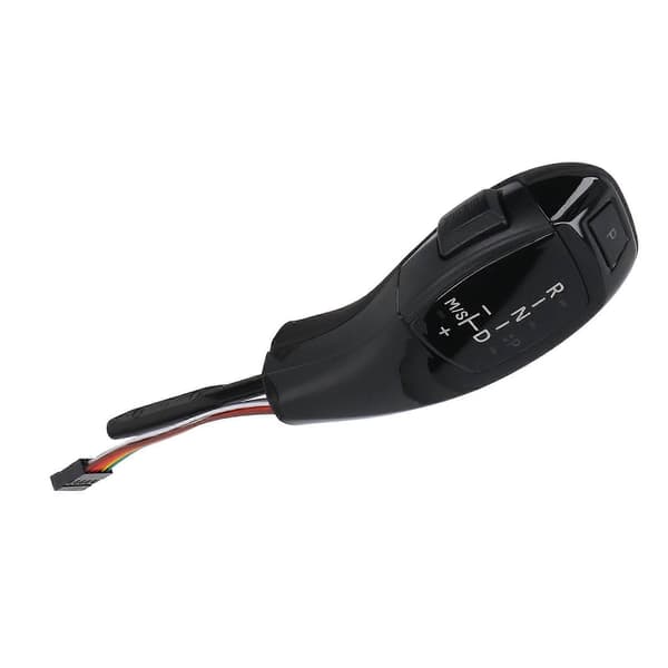 LED-gearknop med motorstartknap til F-serie stil gearskiftehåndbold til E81 E82 E84 E87 E88 E89 LHD bil blank sort