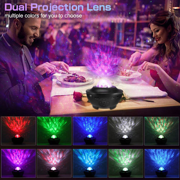 USB bluetooth musik atmosfære lys unik grøn laser stjernenat lys WIFI APP 8W