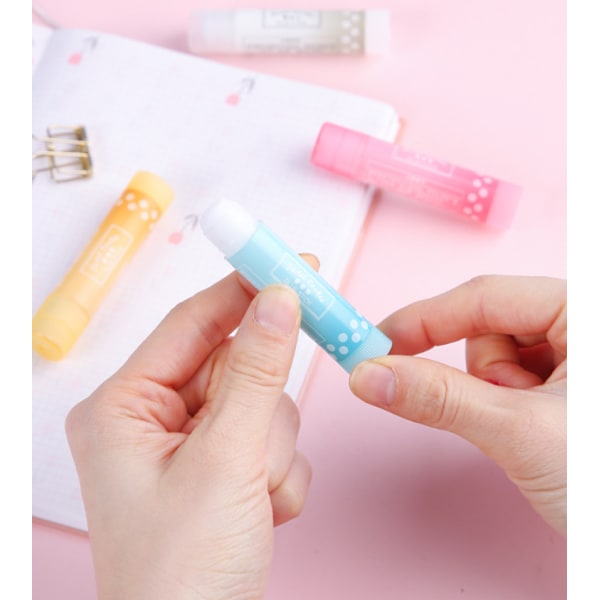 Mini Portabelt Limstift Barns Portabla Limstift Hög Viskositet Transparent Lim (Slumpmässig Färg)