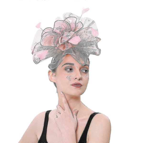 Fascinatorhat til kvinder til bryllupper, teselskaber og derbybegivenheder Black A
