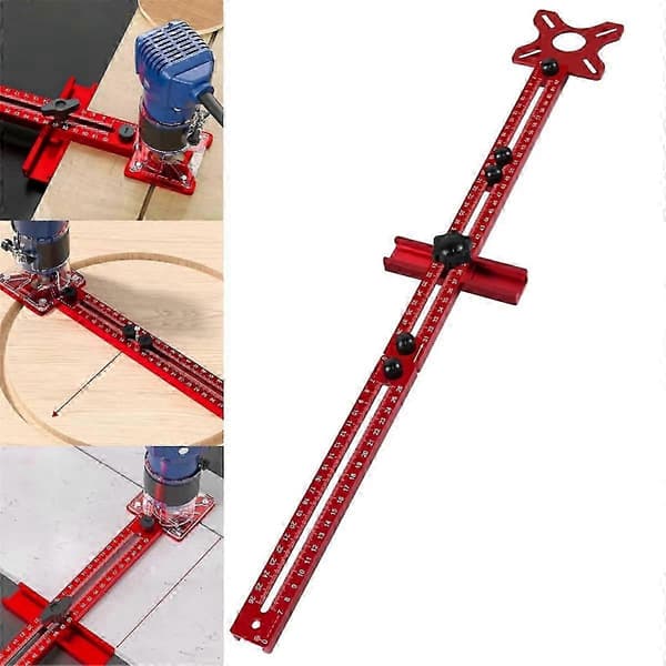 Fræserfræserillebeslag, 9-61 cm radius fræser cirkelskærejig