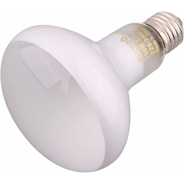 Varmepære - Varme Lampe til Reptiler og Padder, 100W, 2 Pakke, Hvid