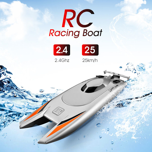 Opgraderet version af sølvgrå højhastigheds yacht børns racer speedbåd