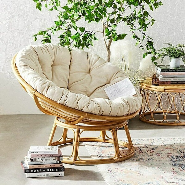 Riippuva patja pyöreä linnunpesätyyny (khaki, 100CM*100CM)