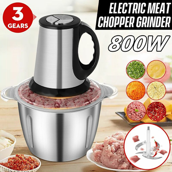 Elektrisk Köttkvarn Korvmaskin 220V 50Hz 800W 3L