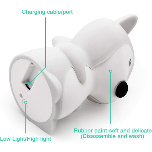 Ambiance klap lampe usb opladning medium ræv fjernbetjening integreret version lithium batteri 700 mAh