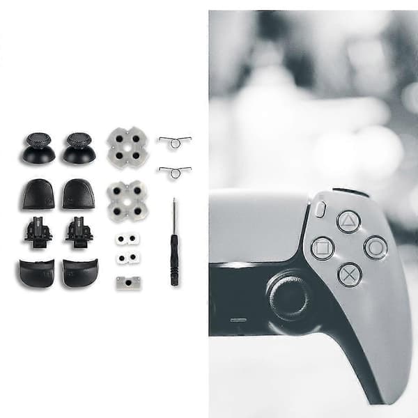 Til Ps5-controller L1-r1 L2-r2 Trigger-knapper 3d-analog Stick + Ledende Gummiknap Skruetrækker Reparationssæt Holdbart