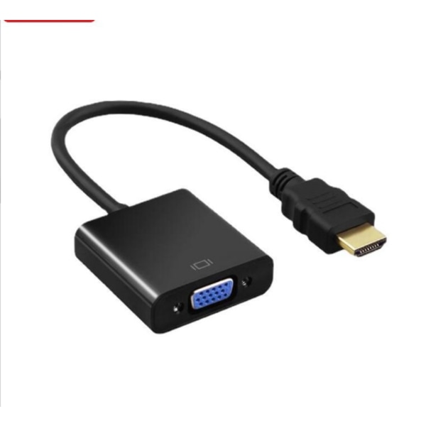 HDMI til VGA HD Adapterkabel med Lyd- og Video Strømtilslutningskonverter Egnet til Computer, Desktop, Laptop, PC