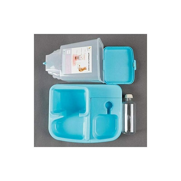 Automatisk Foder- og Vanddispenser til Katte/Hunde, Hundemad Vanddispenser (Pink)