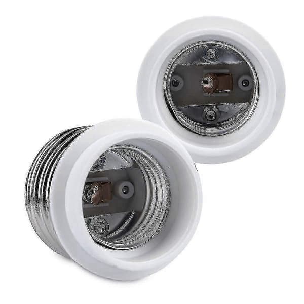10x Sokkeladapter - 10x E40 til E27 Sokkelkonverter - E27 Base Lampeholder Adapter til Halogen LED Pære