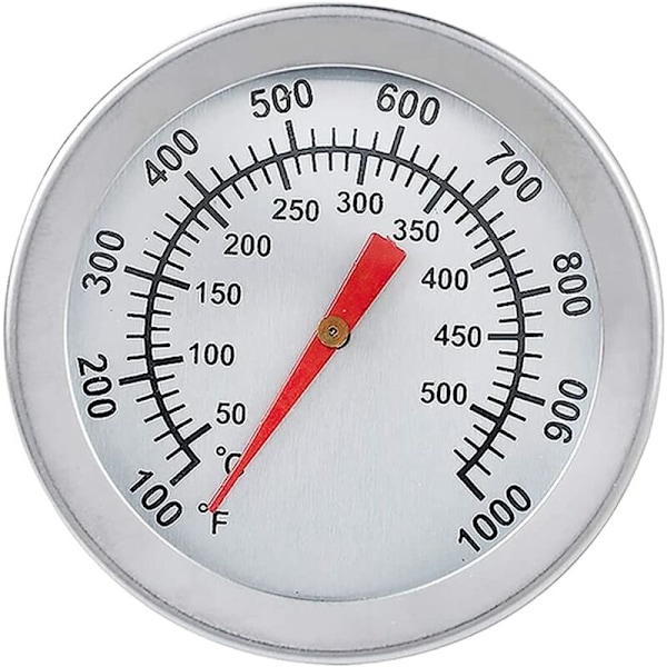 BBQ Termometer, Rostfri Ugnstermometer Max 500°C/1000°F Analog Display Termometer för Ugn, Pizzaugn