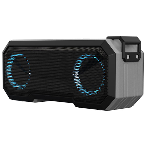 Trådlös Bluetooth-högtalare, IPX7 Vattentät och Färgglatt Ljud (Ljusgrå),