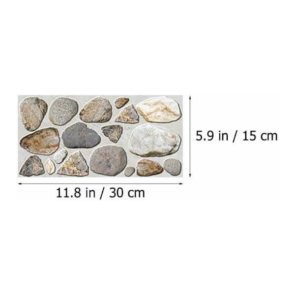 AMJ imitation stenstruktur småstenstruktur specialeffekt typ FG24 gulbrun grov 15cm*30cm*6st