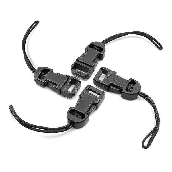 4 stk. Quick Release Kamerarem QD-løkker Stikadapter Kamera Quick Release Clip til Digitalkamera sort black