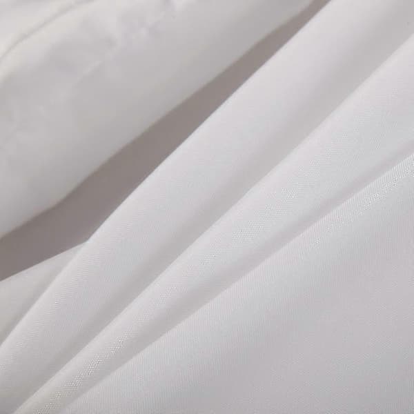 KINZON 180x200cm Basics badeforhæng, polyester, hvid/Opulent Garden
