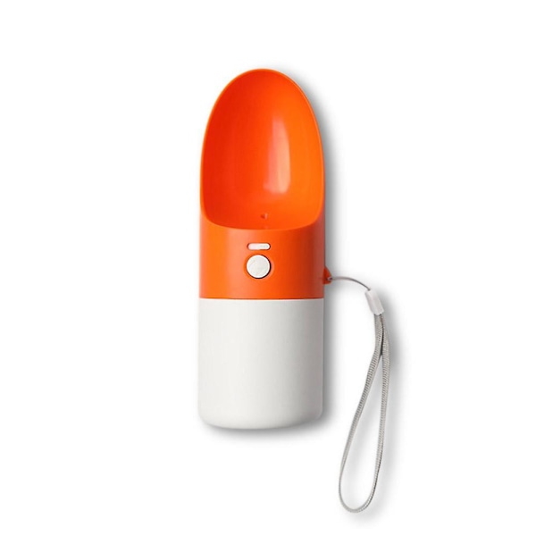 Drikkedunk til kæledyr, udendørs rejsekop (Orange lille rejsekop)