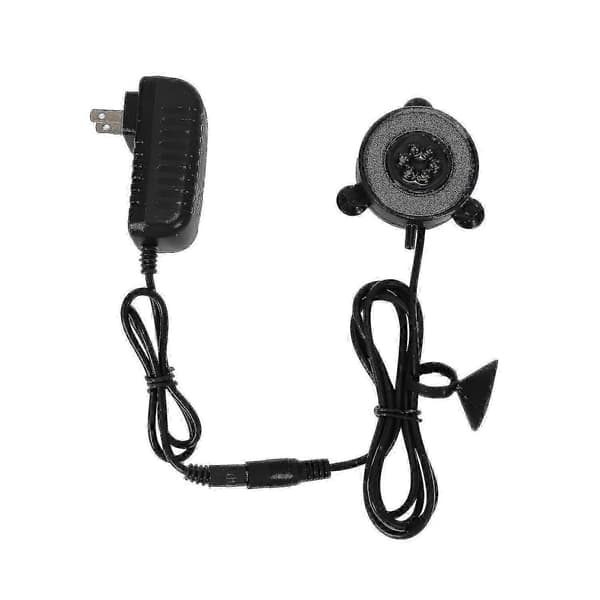 Lufttæppe bobledisk med LED-lys til akvariedekoration sort black