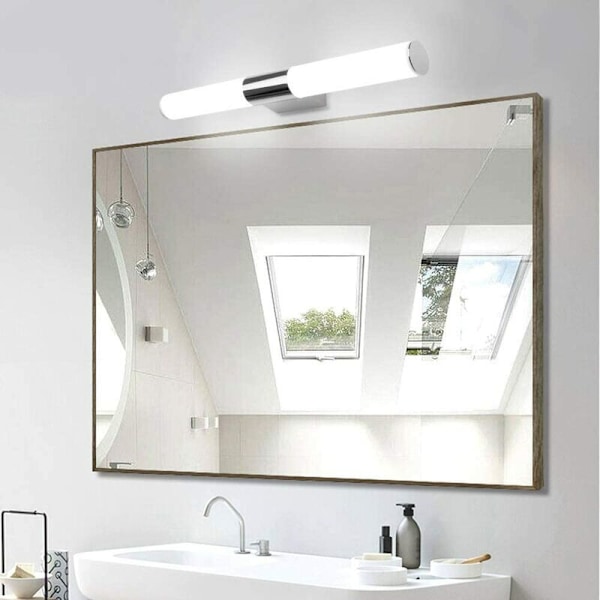 Spejl forlygte led spejl badeværelsesskab lys vandtæt nordisk makeup toiletbord lampe 12W neutralt lys