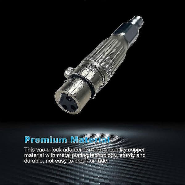 Vac U Lock Adapter Metal Quick Connector Massage 3XLR Interface Bendable Spring-Good