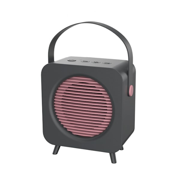 Enkel och stilren portabel högtalare, retro bluetooth-högtalare, liten portabel bil hem (Silvergrå),