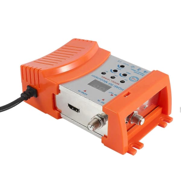 Ny HDM68 Modulator Digital RF HDMI Modulator AV til RF Konverter VHF UHF PAL/NTSC Standard Bærbar