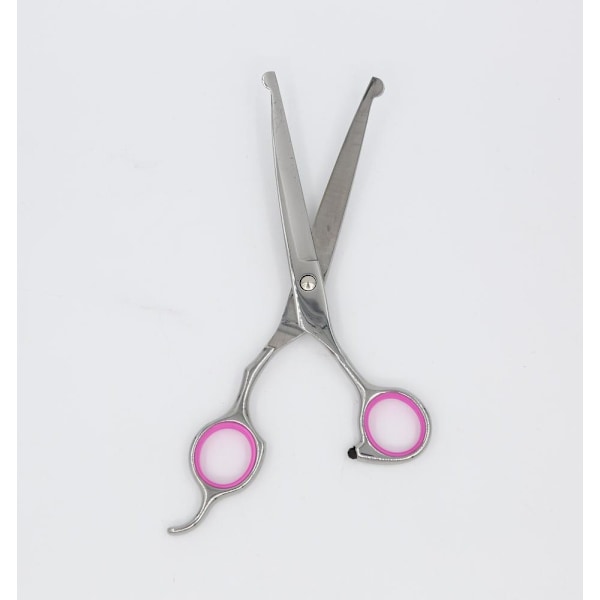 Hundsax böjd 19 cm Silver/Rosa