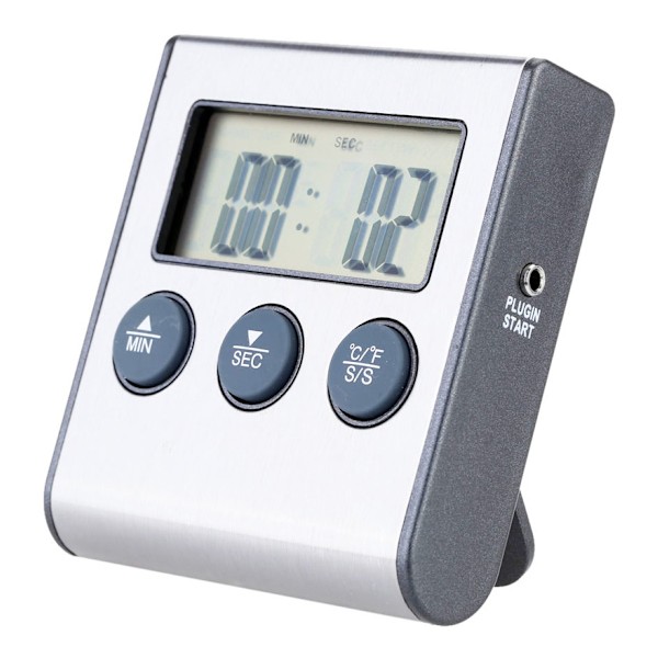 Elektronisk køkkentermometer med timer