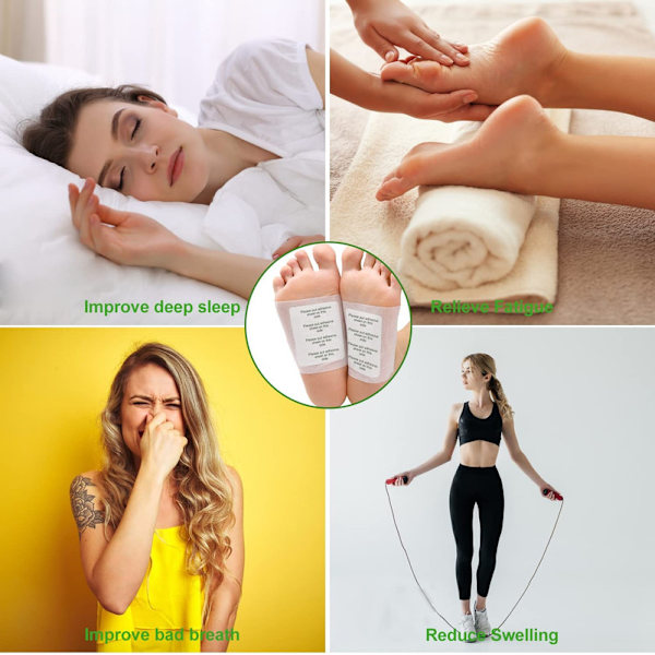 Detox-jalkalaastarit, 100 kpl detox-laastaria
