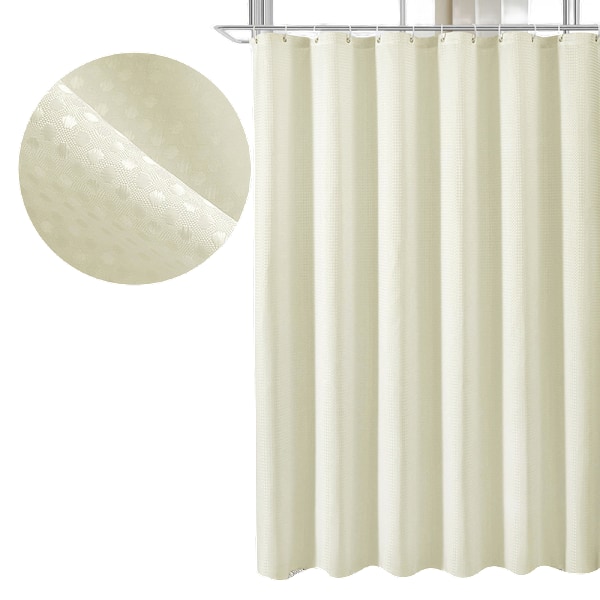 Vattentätt Duschdraperi för Badrum Beige Beige L