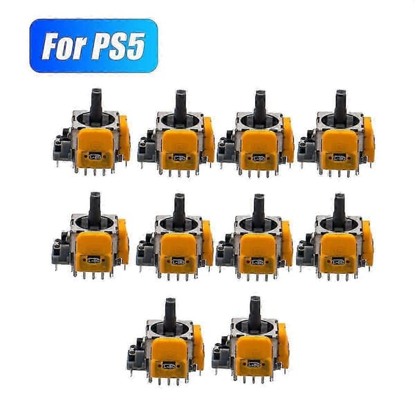 10PCS PS5 Joystick-ersättning - Hall elektromagnetisk sensor för smidigt spel