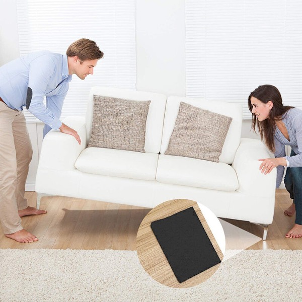 10*100cm 5mm Självhäftande Filttejp, Klipp till Storlek DIY Filtglidare Golvskydd för Kakel Laminat Trappor Möbler Trägolv