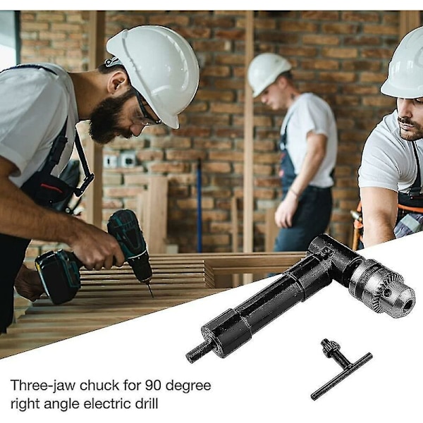 Vinkelborrchuck, 90 Självåtdragande Vinkelchuck, 1-10mm Elektrisk Axel, Borrförlängningsverktyg, för Trånga Utrymmen