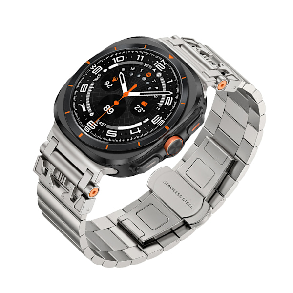 47mm Starlight rustfrit stållænke til Samsung Watch Ultra