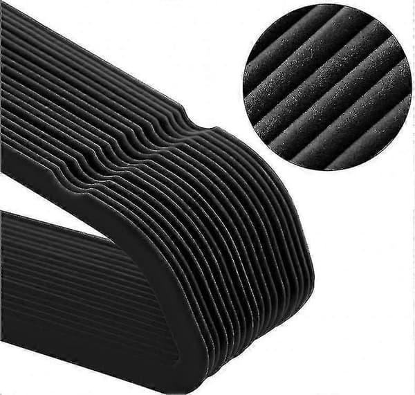 Halkfria Sammetshängare - Kostymhängare (10-pack)
