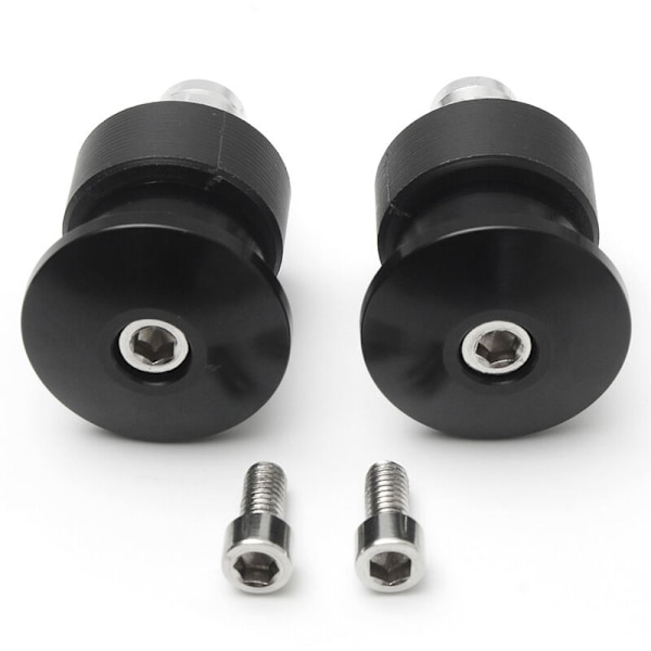 2st CNC Motorcykel Bar End Svarta Backspeglar för Triumph Speed Triple - Svart