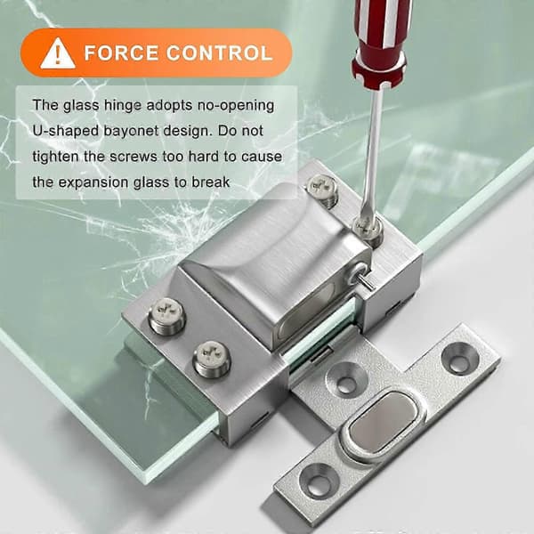 Hydraulisk Dørhængsel 3,5\" Soft Close til Glas Moderne Design
