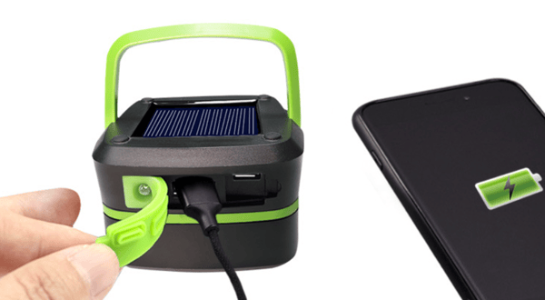 Camping Lampe Solcellelampe LED Lampe (Grøn (Solcellehavelampe))