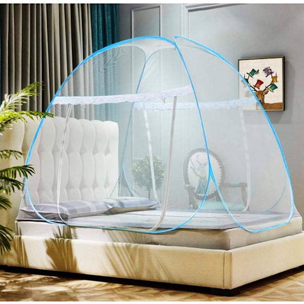 Mongoliskt yurt myggnät utan ståltrådsinstallation (vanlig dubbeldörr med bottenbredd 120*längd 190*höjd 140)