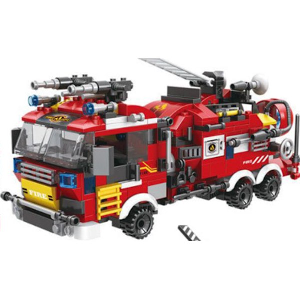 Byggeklodser C025 By Brandmand Miniature Små Partikler Samlet Legetøjsgave Dreng Otte i En (C025 Sæt (Inklusive 8 Små Æsker)),