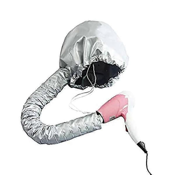 Blød frisørhætte med hårtørrer til skånsom tørring - B
