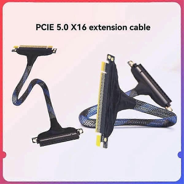 PCIe 5.0 X16 forlængerkabel PCI-E Gen5 højhastigheds tabsfri kabel GPU-forlængerkabel til RTX5090 Gr