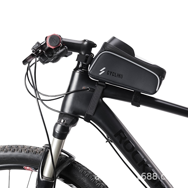 Ramväska i kolfiber med pekskärm för cykling
